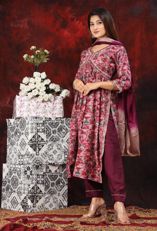 Kurti pant dupatta set