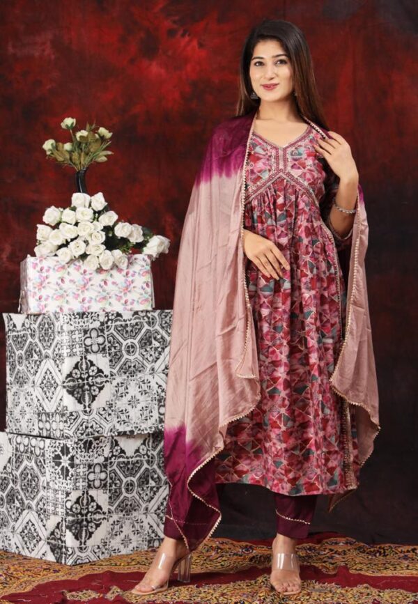 Kurti pant dupatta set