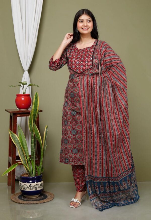 Kurti pant dupatta set