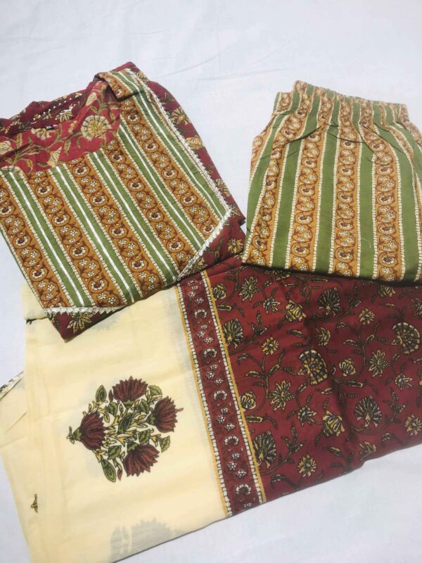 Kurti pant dupatta set