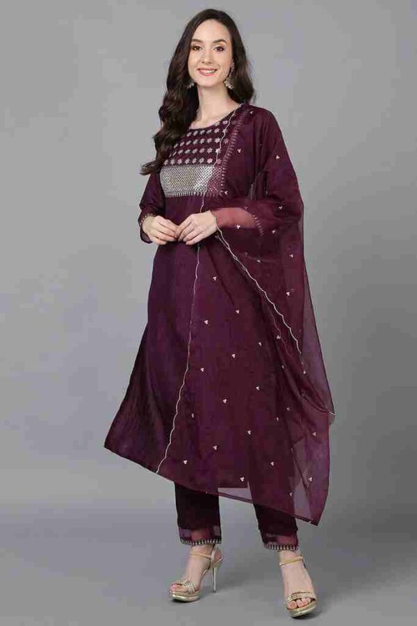 KURTI PANT DUPATTA SET