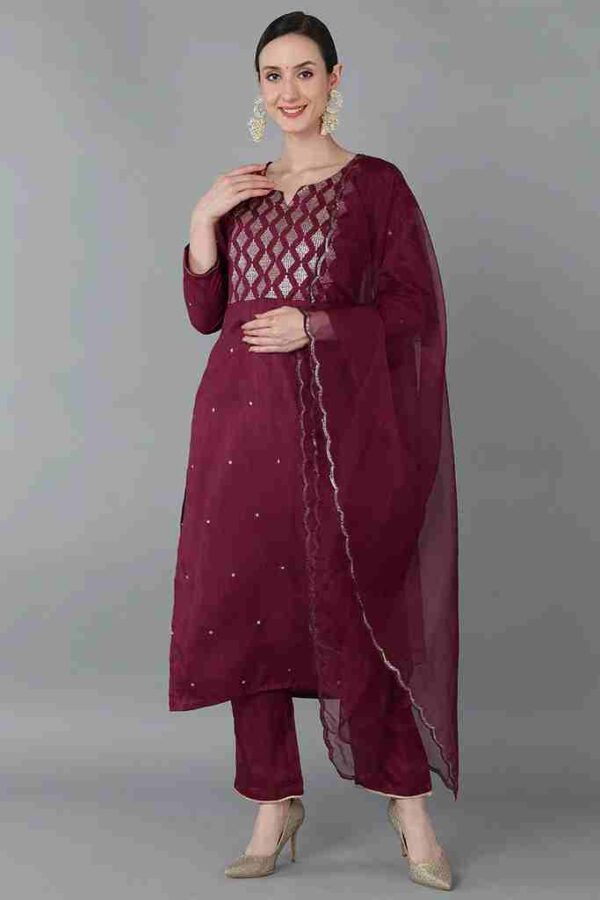 KURTI PANT DUPATTA SET